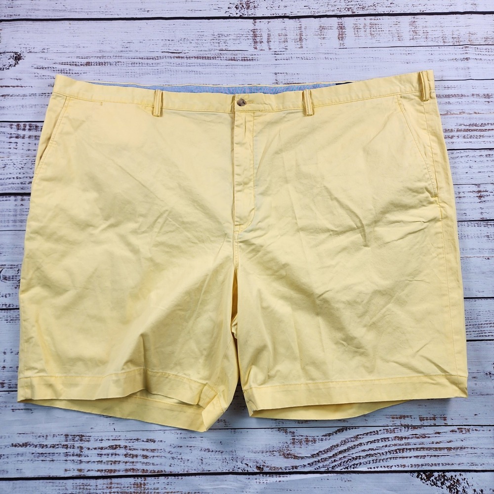 Polo Ralph Lauren The Polo Chino Shorts Mens 56B Yellow Classic Fit 9″ Stretch